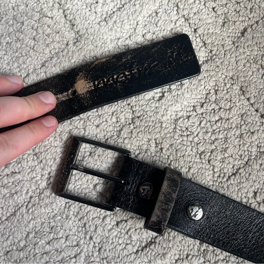 Matix Black Leather Belt